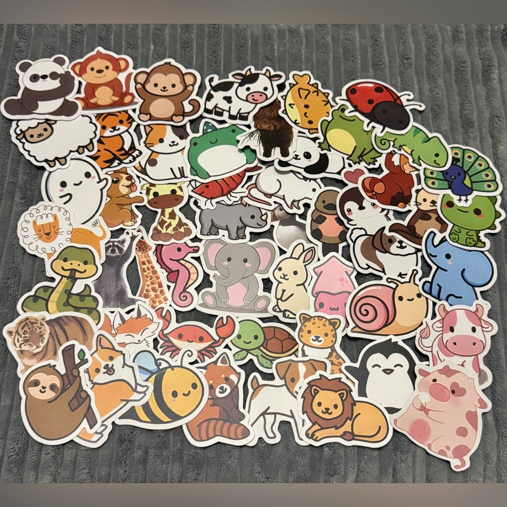 💜 Animal Stickers  - Random 25 Stickers